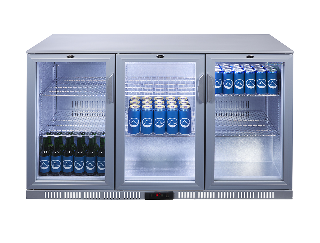 Gastro-Cool - Backbar koelkast - Zilver/Wit - UC300 - 217403 Vooraanzicht gevuld 