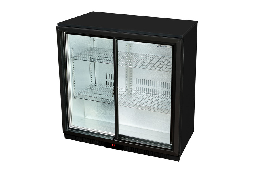 Gastro-Cool - Back Bar Cooler - sliding door - Black - GCUC200