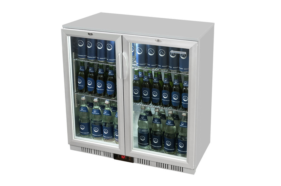 Gastro-Cool - Backbar koelkast - Zilver/Wit - UC200 - 216403 - Zijaanzicht gevuld