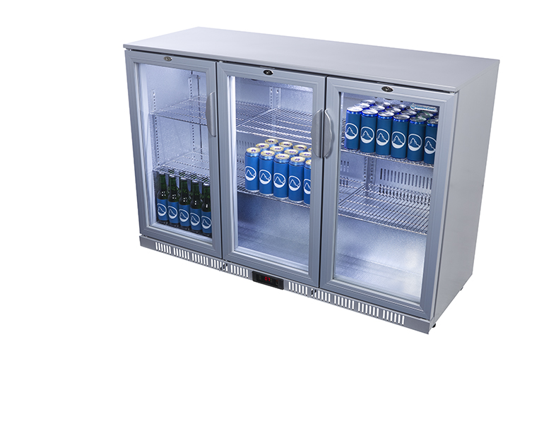 Gastro-Cool - Backbar koelkast - Zilver/Wit - UC300 - 217403 Zijaanzicht gevuld