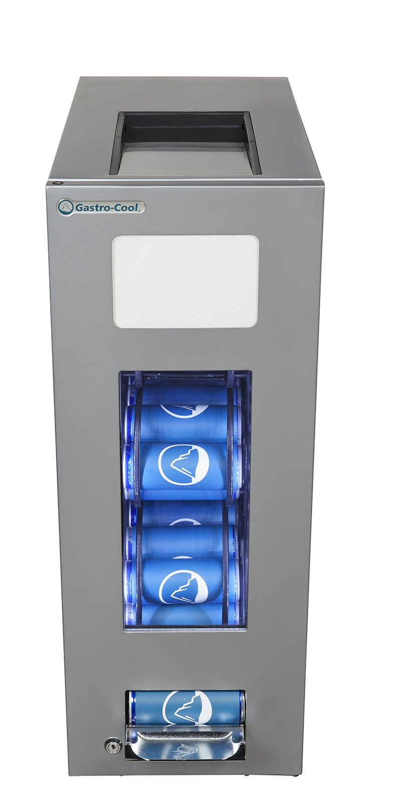 Gastro-Cool - Gastro-Cool - Can Dispenser koelkast - Zilver - AP50-250 - 310900 - Vooraanzicht gevuld