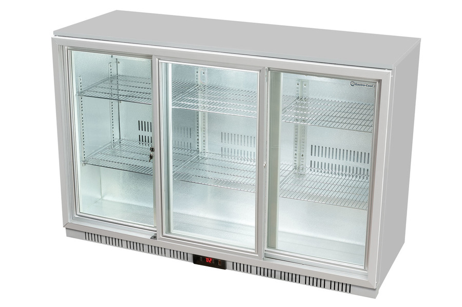 Gastro-Cool - Backbar koelkast - Zilver/Wit - UC300 - 217402 - Zijaanzicht leeg