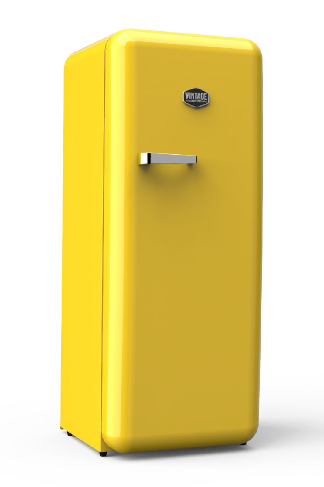 Gastro-Cool - Vintage Industries Fridge - RC330 - Zinc-yellow - laterally