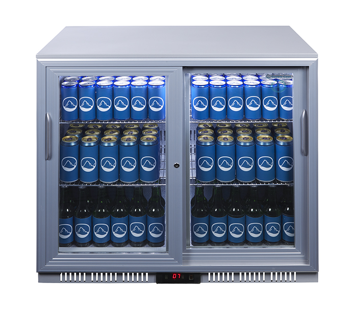 Gastro-Cool - Backbar koelkast - Zilver/Wit - UC200 - 216402 Vooraanzicht gevuld