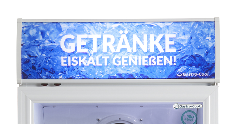 Gastro-Cool - Reclamedisplay koelkast - Wit - DC400 - 114501 - Display