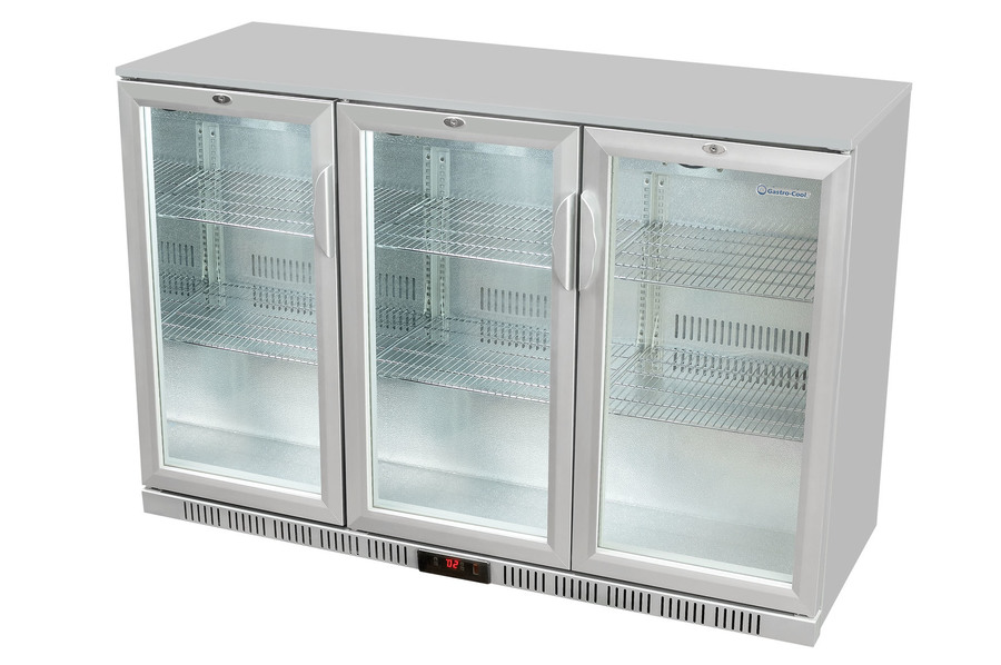 Gastro-Cool - Backbar koelkast - Zilver/Wit - UC300 - 217402 - Zijaanzicht leeg