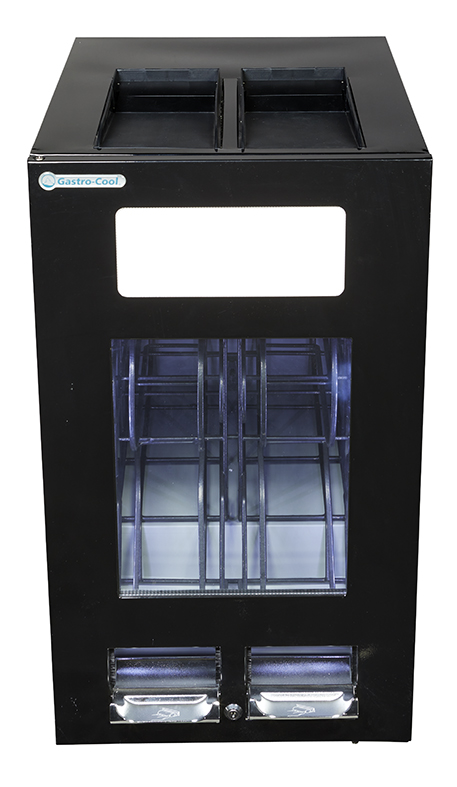 Gastro-Cool - Gastro-Cool - Can Dispenser koelkast - Zwart - AP100-330 - 321700 - Vooranzicht leeg